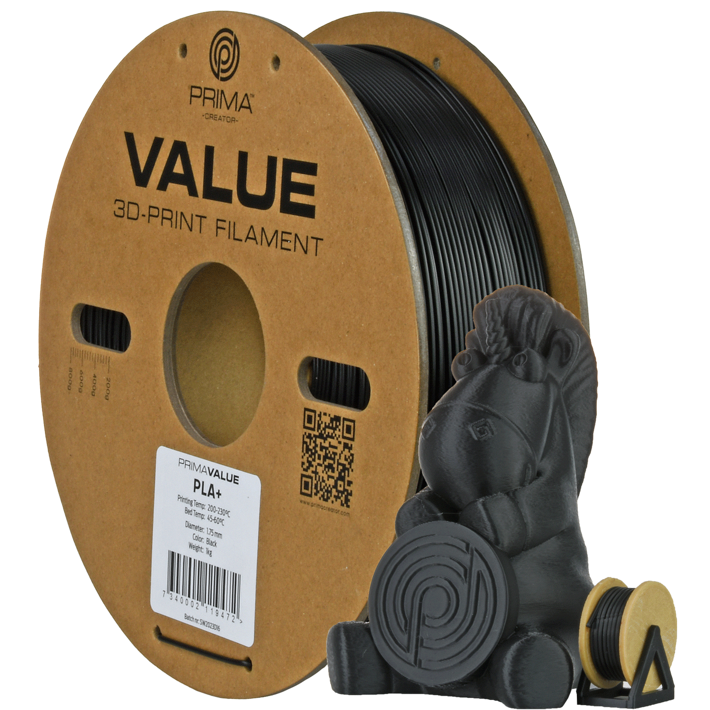 PrimaValue PLA+ Black